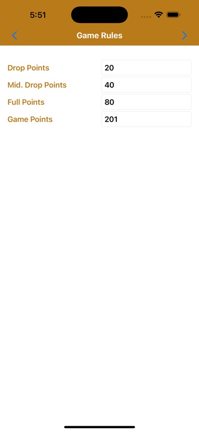 Rummy Score Sheet