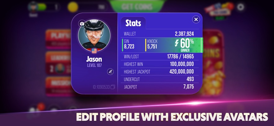 Gin Rummy Extra - Card Game