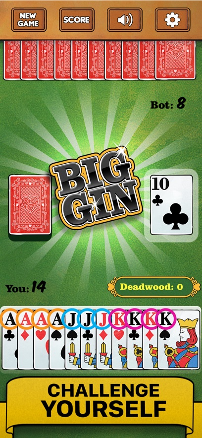 Gin Rummy Card Game Classic