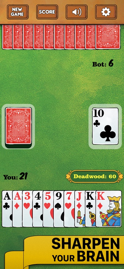 Gin Rummy Card Game Classic